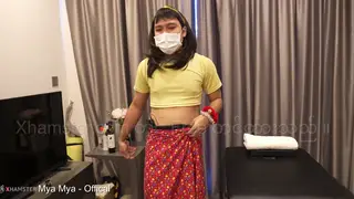 Petite Asian Maid Gets Creampied Doggystyle After Massage