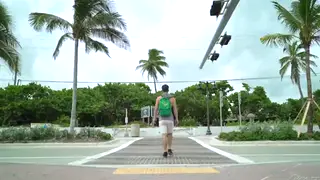 Muscular Couple Fucks Bareback on Beach Before Hotel Finale