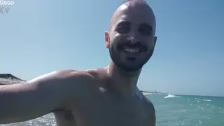 Amateur Pair Fucks on Beach as Waves Crash