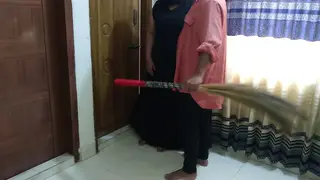 Arab Maid in Uniform Takes It Doggystyle