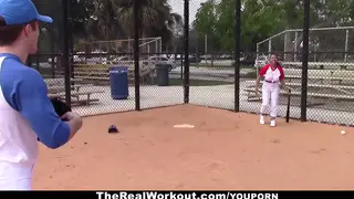 Busty Latina Enjoys Gym Session With Coach