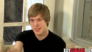 Blonde Teen Jerks Off During Casting Interview