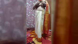 Busty Indian MILF in Lingerie Strokes Her Lover Slowly