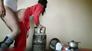 Indian Stepsister Enjoys Kitchen Encounter