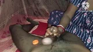 Indian Bhabhi Takes Anal and Handjob in Skirt in a Homemade Clip