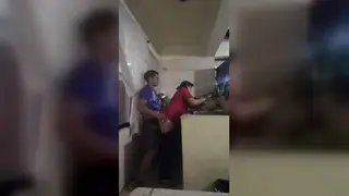 Latina MILF Cheats on Her Husband with the Cook in the Kitchen