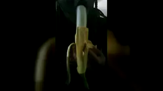 Curvy Ebony Teen Takes a Banana Deep