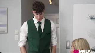 Busty Boss Demands a Titjob from Her Employee at the Desk