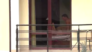 Voluptuous BBW Enjoys 69 Outdoors by Open Window