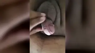 Hairy Brazilian Bear Strokes His Uncut Cock Solo