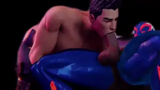 Masked Hero in Spidey Suit Gets Deepthroated