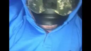 Masked Pup Takes Raw Cock at Gloryhole
