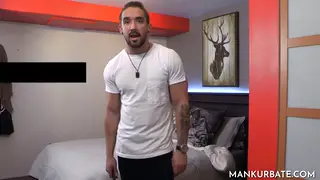 Muscular Jock Strokes Hard Cock On Live Cam