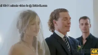 Bride in Stockings Cheats with a Final Blowjob Before the Ceremony