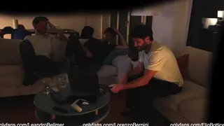 Straight Friend Explores First Threesome with Couple
