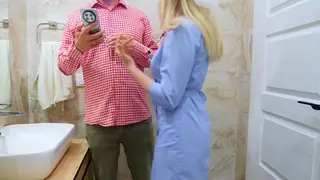 Nurse Gives Prostate Massage in Hospital Bathroom