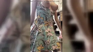 Woman Teases Neighbour with Sticky Toy Play
