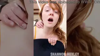 Redhead Takes Anal and Creampie in Stockings