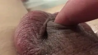 European Amateur Strokes His Tiny Cock in Close-Up