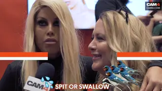 BBB Webcam Star Swallows Cum During Live Show