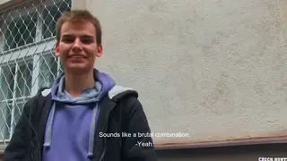 Czech Hunter Scores Outdoor Blowjob and Rimjob with Muscular Euro