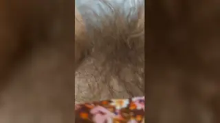 European MILF Inserts Tampon Into Hairy Pussy Solo