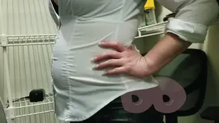 Redhead Bound in Chair for Belly Inflation