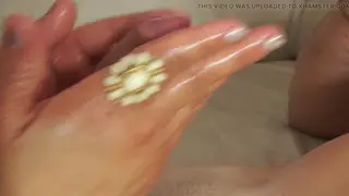 Asian Masseuse Works Oiled Hands Over Client Until Climax