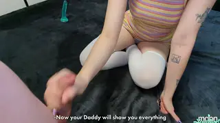 Busty Brunette Stepdaughter Learns Big Dick POV Lessons