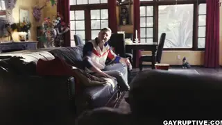 Blonde Jock and Brunette Hunk Flip-Fuck Bareback