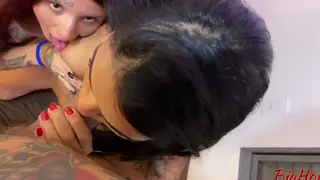 Tattooed Latina in Lingerie Takes Interracial Lover Deep