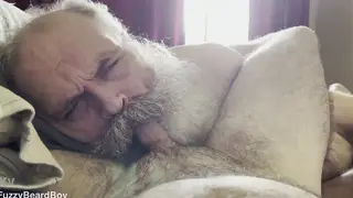 Hairy Daddy Swallows Young Cock in POV Blowjob
