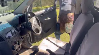 Curvy BBW Stranger Bent Over Outdoors for Public Doggystyle