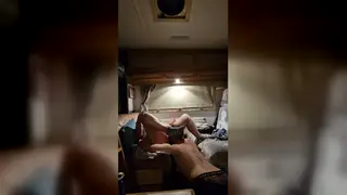 Voluptuous British BBW Squirts on Holiday Doggystyle