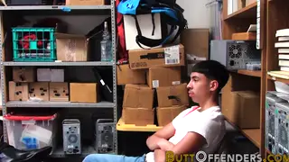 Interracial Teen Thief Takes Raw Bareback Cock