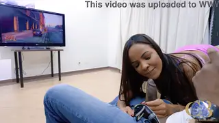 Latina Girlfriend Takes BBC Anal in Interracial Couple Clip
