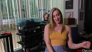 Blonde MILF Jerks a Massive Load into Her Mouth POV