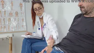 Redhead Nurse Delivers Risky Public Handjob in Hospital