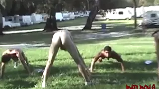 Outdoor Calisthenics Session Ends With Anal Penetration