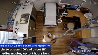 Blonde Schoolgirl Endures Spanking and Toys in Classroom