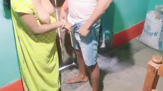 Indian BBW Catches Her Stepbrother in the Act