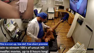 Bound Brunette Endures Medical Fetish Torment