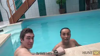 European Teen Couple Trades Public Blowjob for Cash