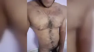 Indian Tattooed Teen Strokes His Hairy Cock Solo