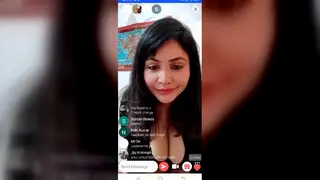 Indian Babe Flaunts Big Tits and Ass in Live Show