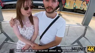Petite European Auditions For Job With Partner Watching Nearby