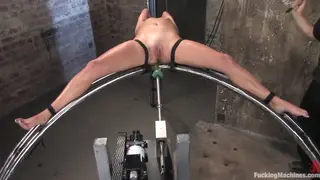 Blonde Endures Intense Machine Play in Rope Bondage