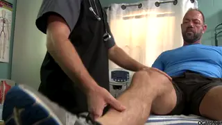 Tattooed Daddy Barebacks Doctor in Hospital Room