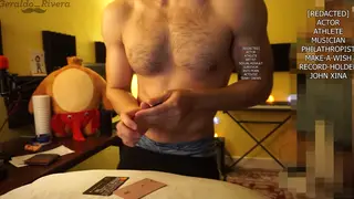 Asian Latino Hunk Strokes a Toy to a Facial Finish