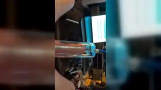 European Guy Handles Massive Cock in Kitchen Solo